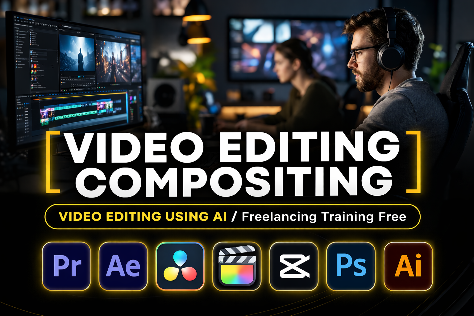 VIDEO EDITING COMPOSITING COURSE With AI